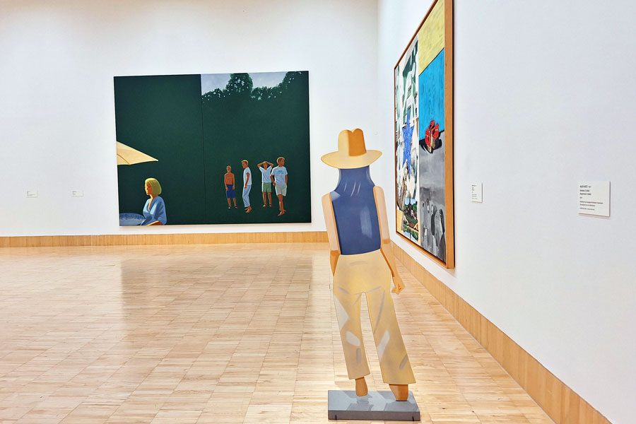 Alex Katz, Cut-out betrachtet seine Gemälde
