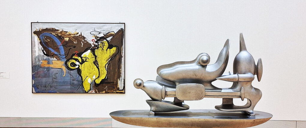 Bruno Gironcoli, Mischtechnik auf Papier, 1990, Aluminium, 1998, jeweils ohne Titel