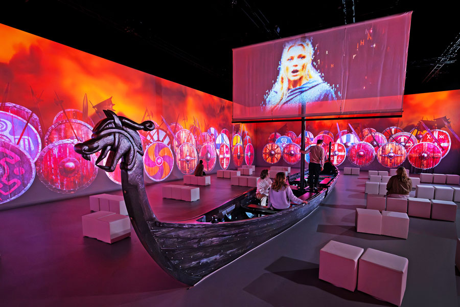 Wikinger, ein immersives Erlebnis, Ausstellungsansicht © Alegria Exhibition GmbH Wikinger, ein immersives Erlebnis, Ausstellungsansicht © Alegria Exhibition GmbH