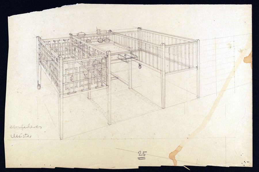 Margarete Schütte-Lihotzky, Krippenmöbel © Kunstsammlung und Archiv, Universität 