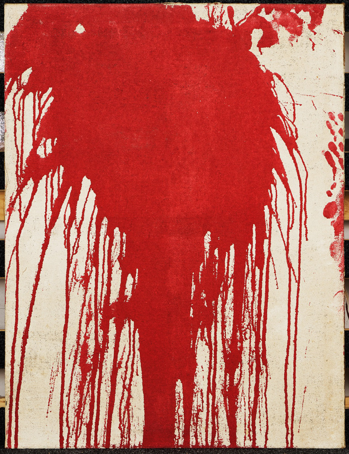 Hermann Nitsch, Ohne Titel, 1963, Sammlung Jaegers © Foto: Manfred Thumberger Hermann Nitsch, Ohne Titel, 1963, Sammlung Jaegers © Foto: Manfred Thumberger
