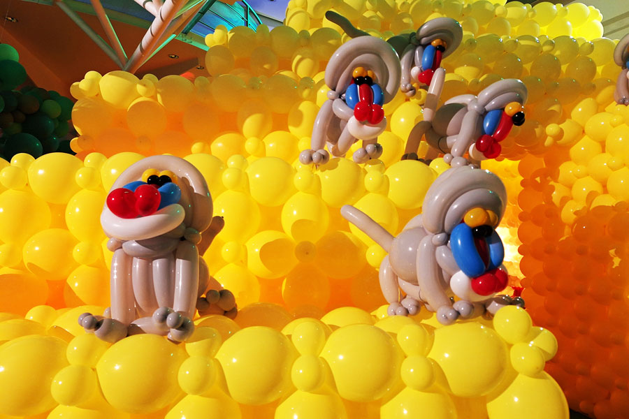 LUFTBALLONWELTEN, Ausstellungsansicht