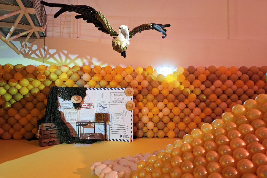 LUFTBALLONWELTEN, Ausstellungsansicht