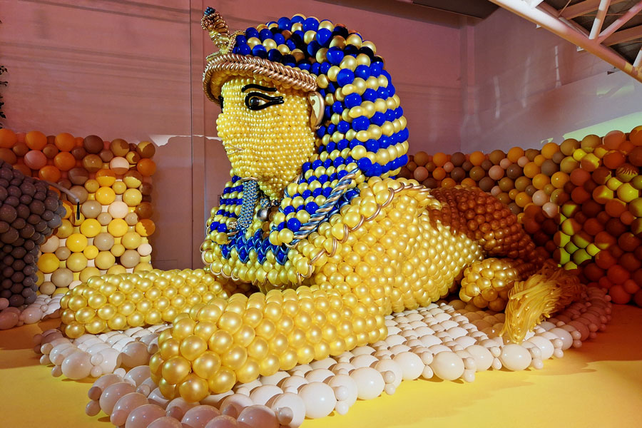 LUFTBALLONWELTEN, Ausstellungsansicht