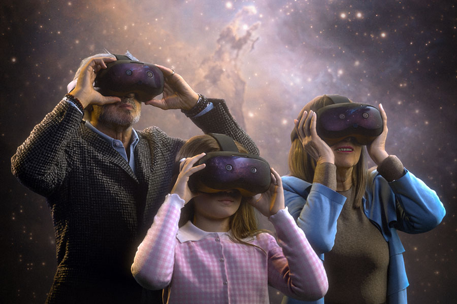 „Raumfahrer“ im Immersive Center © CreARTive Group „Raumfahrer“ im Immersive Center © CreARTive Group