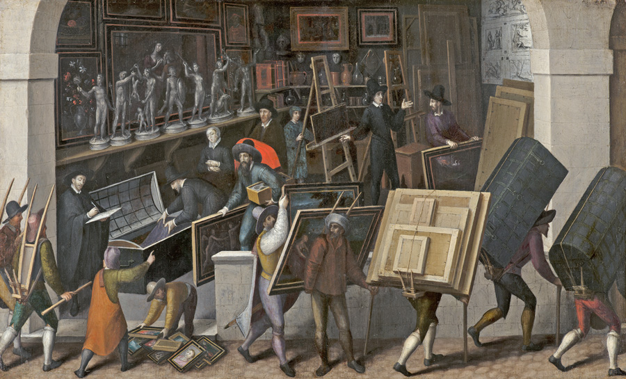 François Bunel d. J. (1552–vor 1599), zugeschrieben, Die Beschlagnahmung François Bunel d. J. (1552–vor 1599), zugeschrieben, Die Beschlagnahmung