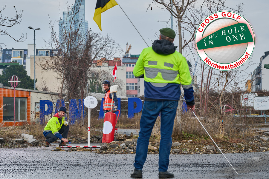 (W)Hole in One beim ehem. Nordwestbahnhof © Joanna Pianka